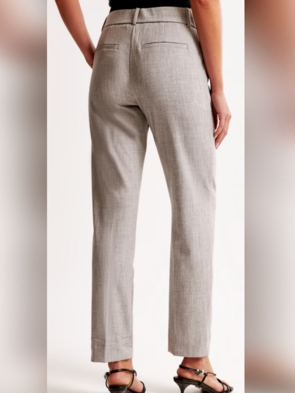 Abercrombie & Fitch Tailored Grey Tapered Pants - Picture 2 of 7